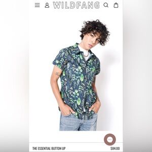 NWOT Wildfang Essential Button Up - Size Medium